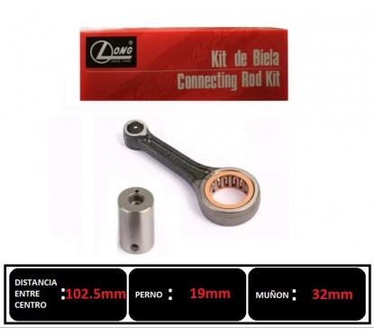 BIELA HONDA XR 250 TORNADO-  CBX 250 TWSITER P- 19mm (LONG JAPON)