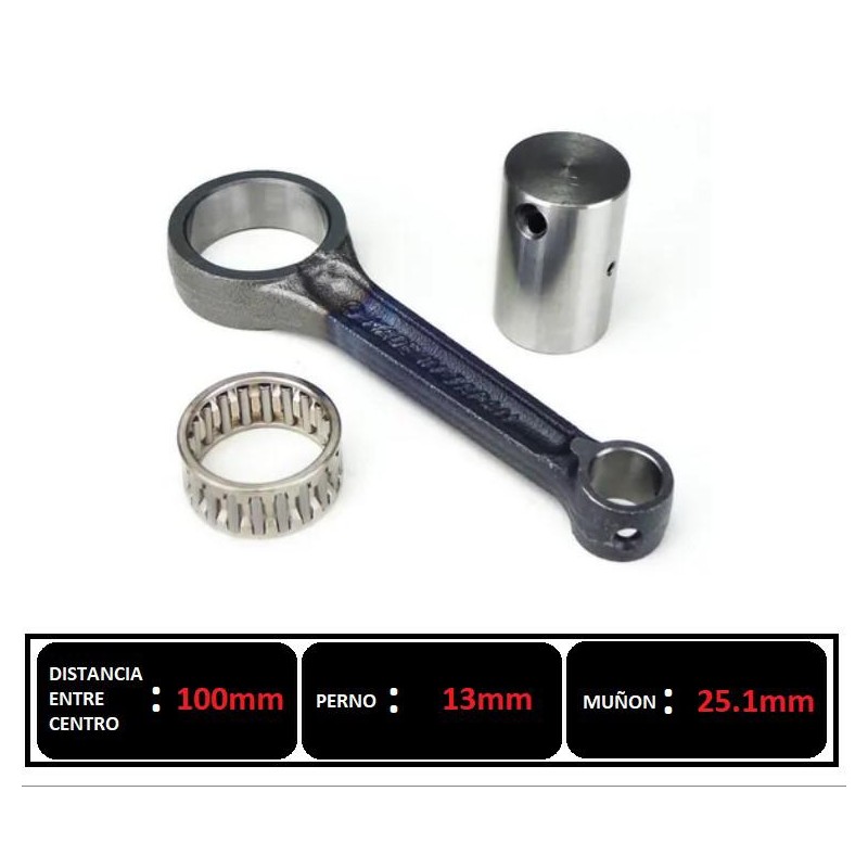 BIELA HONDA BIZ 125 -  SMASH 110 -  TRIP 110 LARGA (ROCKET TW)