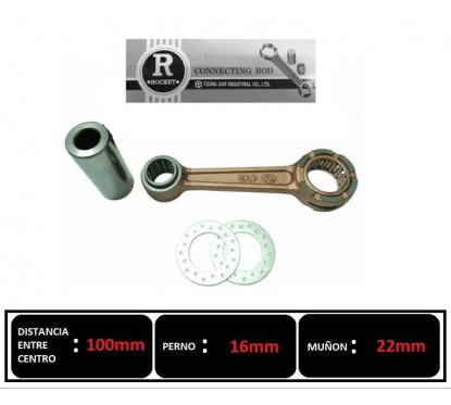 BIELA TAMAHA RX 125- DT 125 M- NUEVO ROCKET TAIWAN