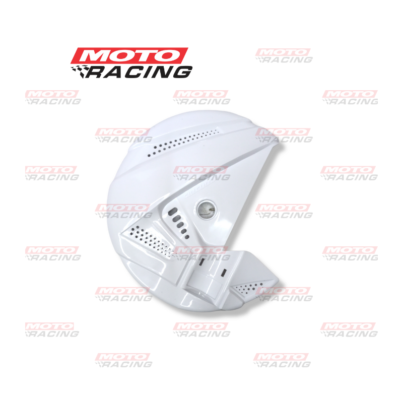 PROTECTOR CUBRE DISCO HONDA XR 250 TORNADO BLANCO CHICO