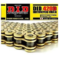CADENA TRANSMISION (420) 420G-Bx112 DORADA (DID JAPON)