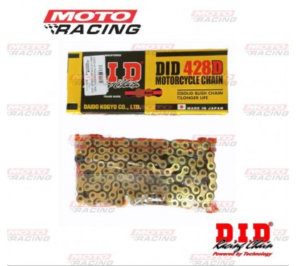 CADENA TRANSMISION (428) 428x118 DORADA JAPON (DID)