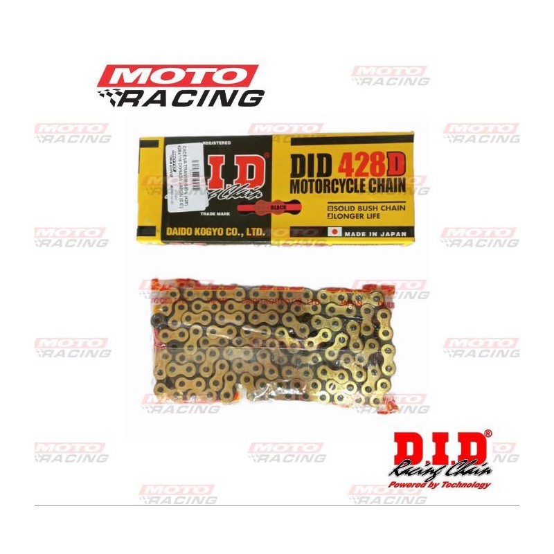 CADENA TRANSMISION (428) 428x130 DORADA (DID JAPON)