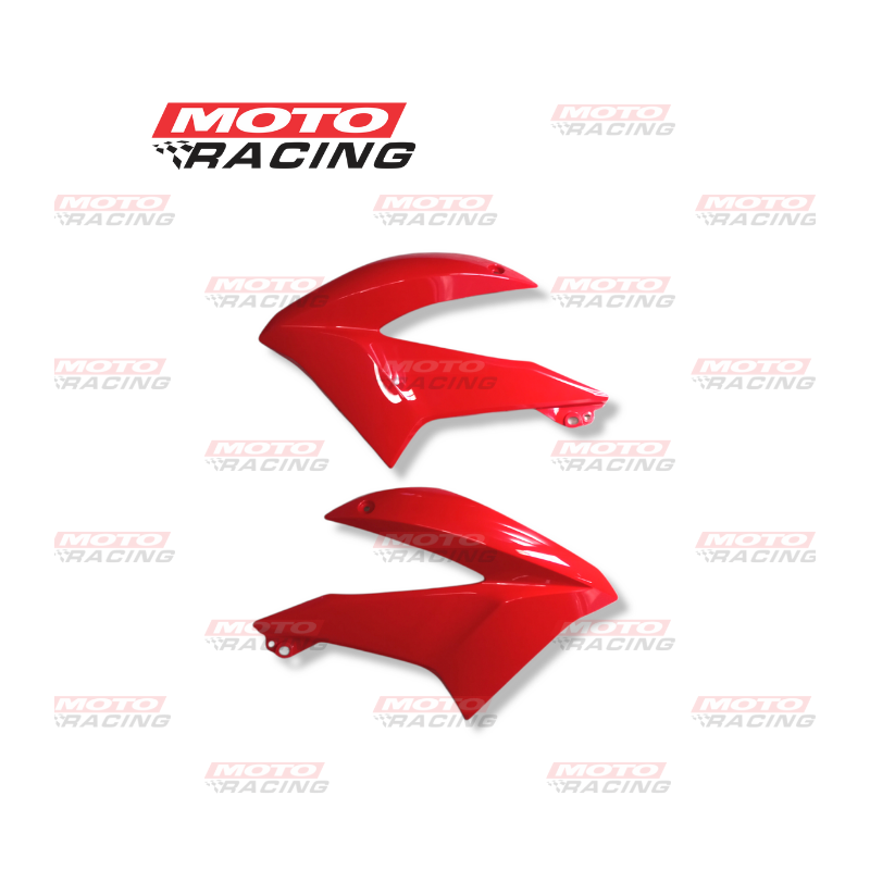 DEFLECTOR TANQUE IZQ/DER HONDA XR 150 ROJO (OKINOI)