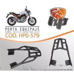 PORTA EQUIPAJE TRASERO HONDA CB 250 TWISTER 17 NEGRO (HP)