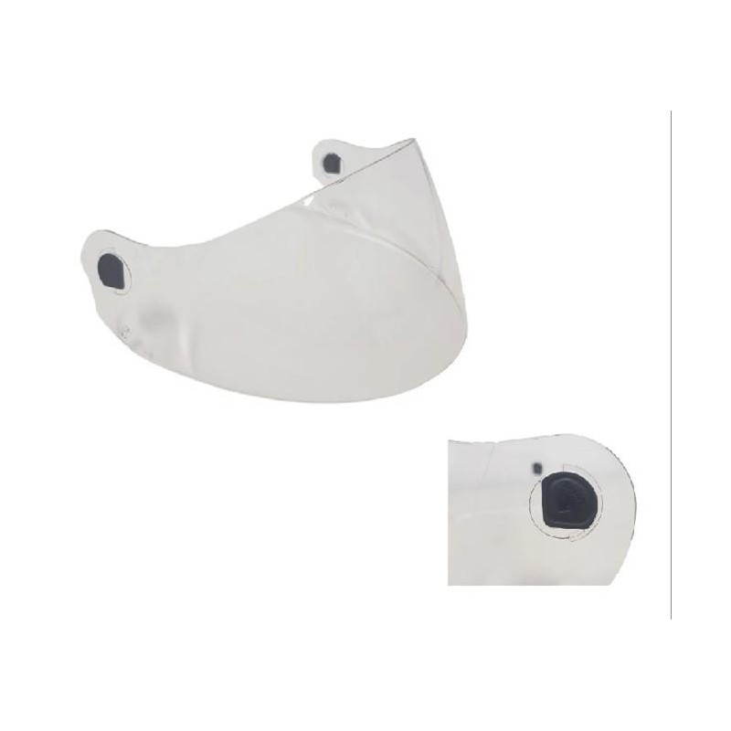 VISOR CASCO PEELS SPIKE CRISTAL CON BOTON DE GOMA