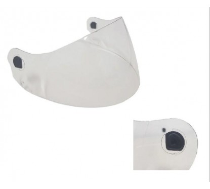 VISOR CASCO PEELS SPIKE CRISTAL CON BOTON DE GOMA