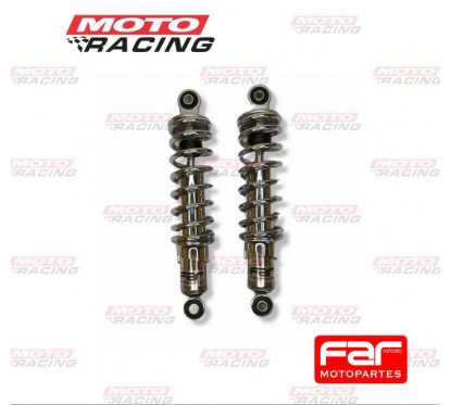 AMORTIGUADOR TRASERO HONDA CG 125 TUNNING 280mm CROMADO