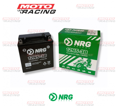 BATERIA 12V 12N5-3B LIBRE MANTENIMIENTO C/TECNOLOGIA AGM (NRG)
