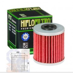 FILTRO ACEITE KAWASAKI KXF 250 04- 15- RMZ 250- 450 HF207 (HIFL)