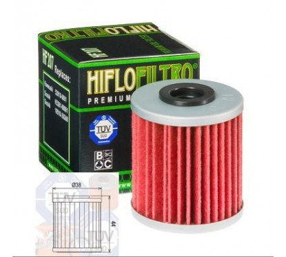 FILTRO ACEITE KAWASAKI KXF 250 04- 15- RMZ 250- 450 HF207 (HIFL)