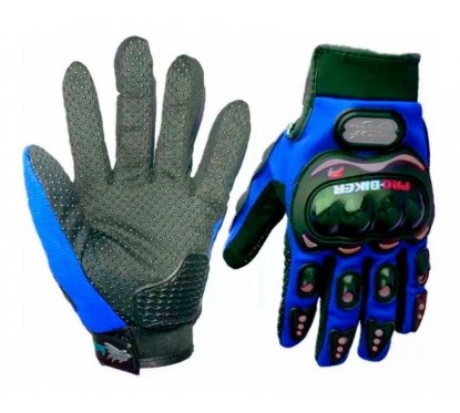 GUANTES PRO BIKER PREMIUM AZUL "L"