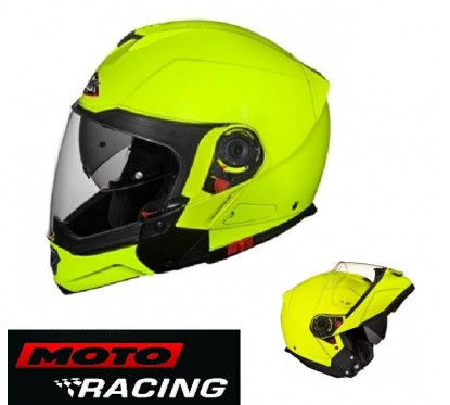 CASCO GLIDE CLASSIC AMARILLO FLUOR REBATIBLE D/VISOR SMK "L"