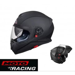 CASCO GLIDE CLASSIC NEGRO MATE REBATIBLE D/VISOR SMK "M"