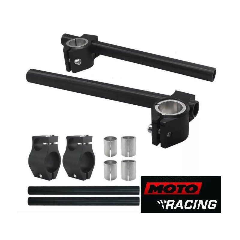 SEMI MANILLAR TIPO CAFE RACE -  PICADAS 26MM A 33MM NEGRO