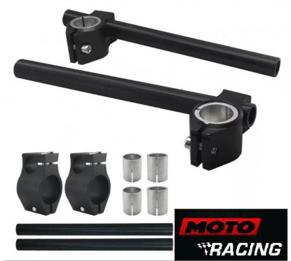 SEMI MANILLAR TIPO CAFE RACE -  PICADAS 26MM A 33MM NEGRO