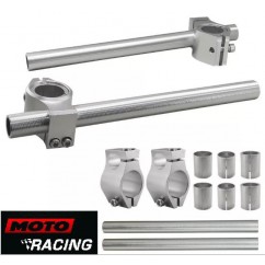 SEMI MANILLAR TIPO CAFE RACE / PICADAS 26MM A 33MM PLATA