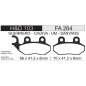 PASTILLA FRENO CORVEN TRIAX -  CAGIVA PASSING 110 DRL  FA264