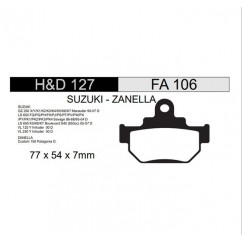 PASTILLA FRENO SUZUKI LV 125- 250 DELANTERA