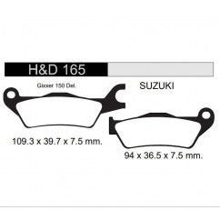 PASTILLA FRENO SUZUKI GSX 150 GIXXER -  HERO HUNK 150 (HD)