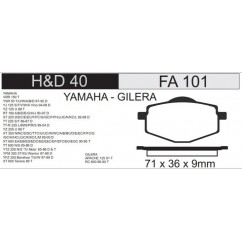 PASTILLA FRENO YAMAHA YBR 125 -  XT 225 DELANTERA FA101-HD124