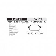 PASTILLA FRENO YAMAHA AXIS 90- BETA SCOOBY 80 (HD)