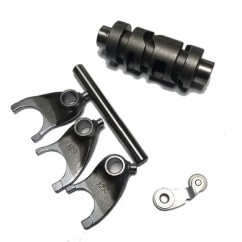 CONJUNTO TAMBOR CAMBIO HONDA TITAN '00 C/ SELECTORA Y EJE (CH)