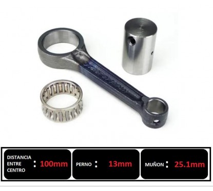 BIELA HONDA BIZ 125 -  SMASH 110 -  TRIP 110  LARGA (REPCOR)