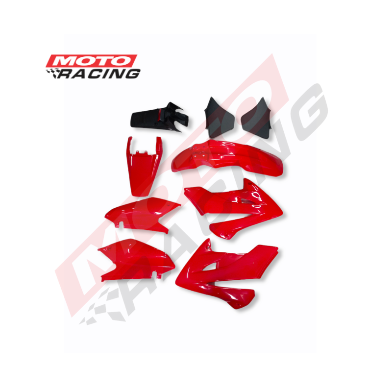 KIT PLASTICOS COMPLETO HONDA XR 250 TORNADO ROJO 9 PZA (NSU)