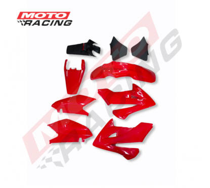 KIT PLASTICOS COMPLETO HONDA XR 250 TORNADO ROJO 9 PZA (NSU)