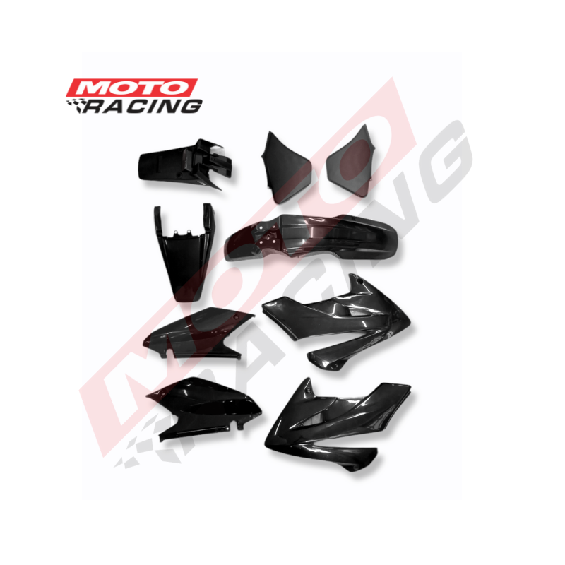 KIT PLASTICOS COMPLETO HONDA XR 250 TORNADO NEGRO 9 PZA (NSU)