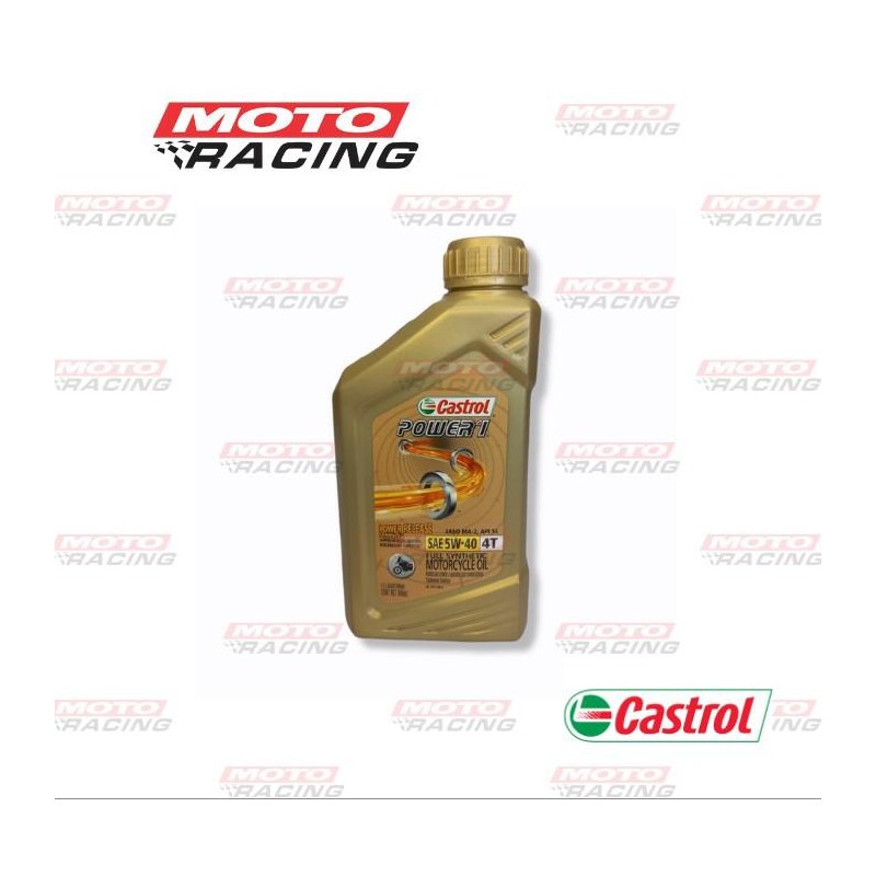 ACEITE CASTROL POWER 1 100% SINTETICO 5W40 4T