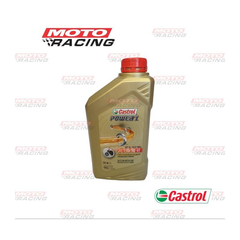 ACEITE CASTROL POWER 1 SEMI-SINTETICO 15W50 4T