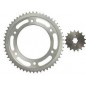 CORONA Y PIÑON HONDA 125 XR 125 L '13 51/16 Acero 1045