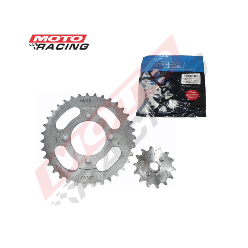 CORONA Y PIÑON GILERA SMASH 110 35- 14 (MAHLI)