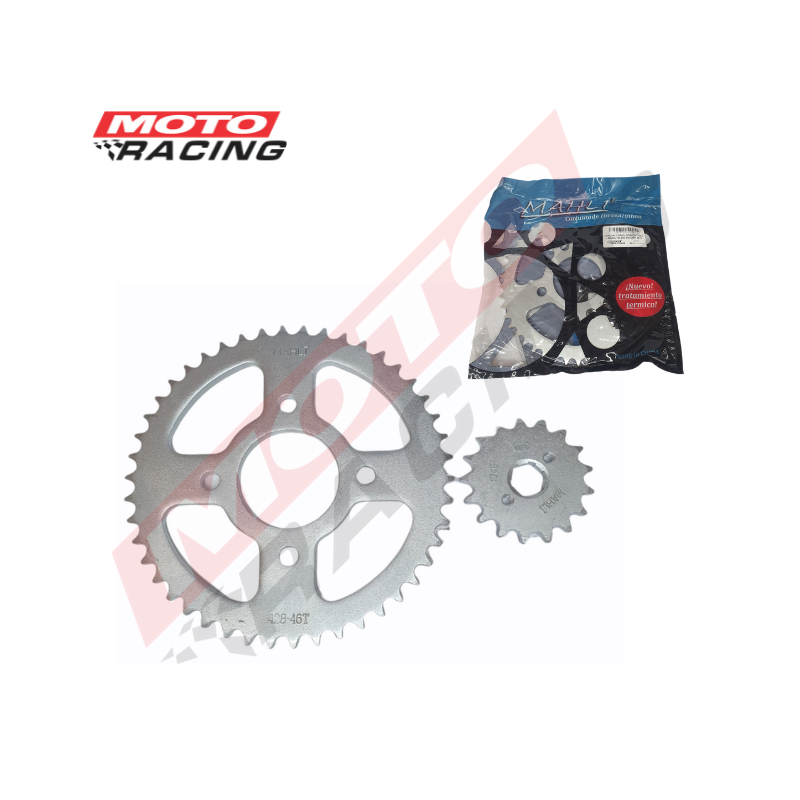 CORONA Y PIÑON CORVEN TRIAX- BRAVA 150-200 ENDURO 46- 17 (MAHLI)