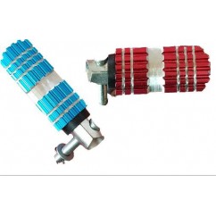 PEDALIN TRASERO ALUMINIO UNIVERSAL ROJO O AZUL