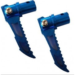 PEDALIN REBATIBLE UNIVERSAL ALUMINIO AZUL