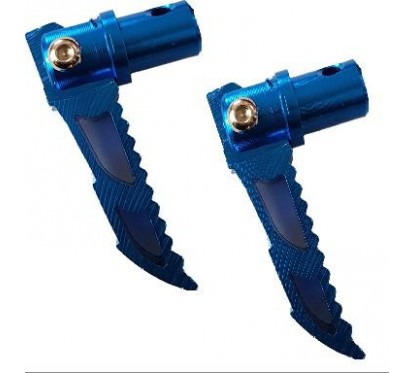 PEDALIN REBATIBLE UNIVERSAL ALUMINIO AZUL
