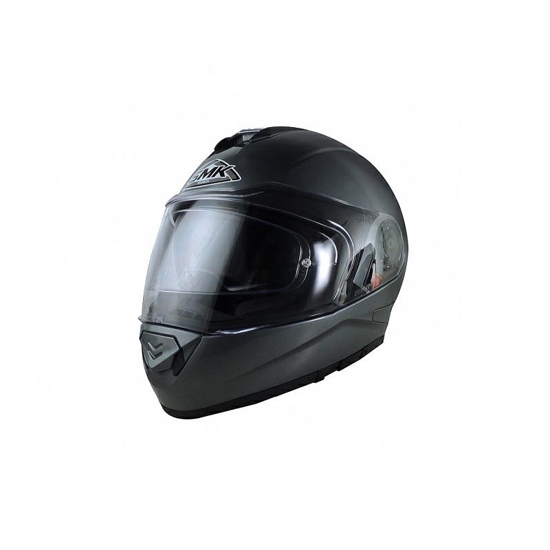 CASCO TWISTER NEW CLASSIC GRIS C/ PINLOCK SMK "S"