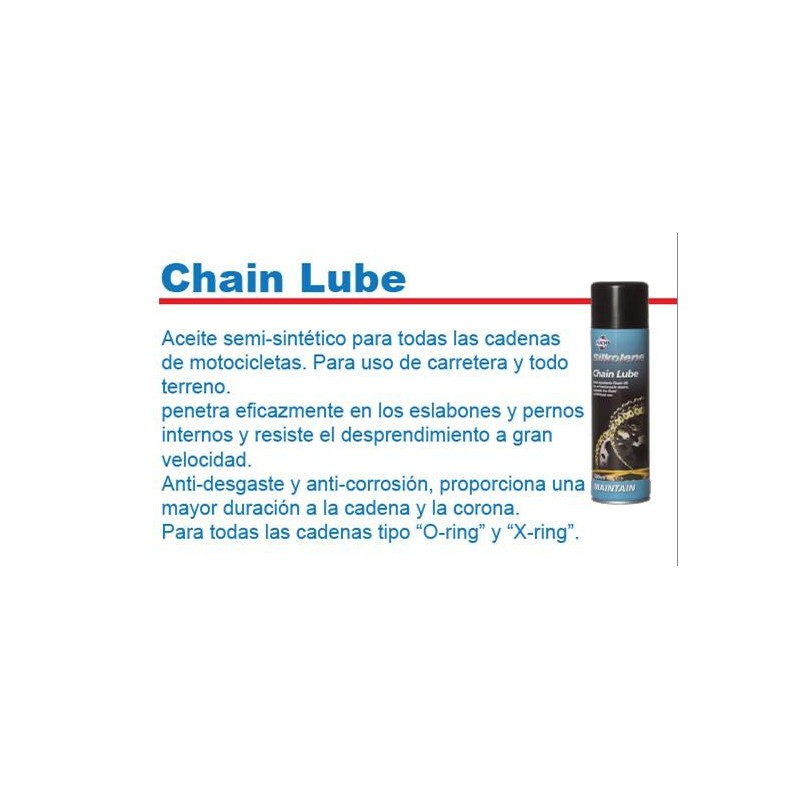 ACEITE CADENA CHAIN LUBE AEROSOL 500 ML (SILKOLENE)