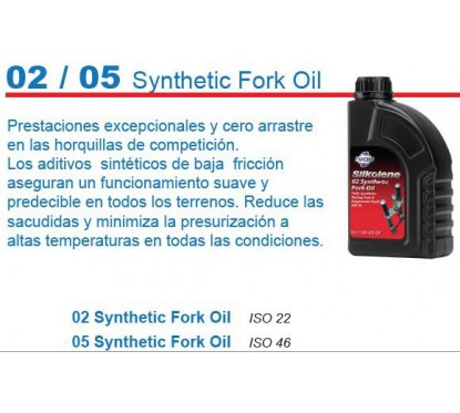ACEITE SUSPENCION FORK OIL 2W 100% SINTETICO 1Lts (SILKOLENE)