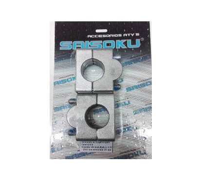 ADAPTADOR ELEVA 25mm MANUBRIO 28.6mm GRIS