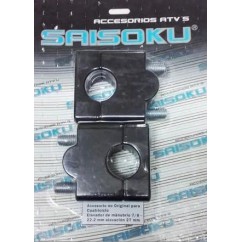 ADAPTADOR ELEVA 25mm MANUBRIO 28.6mm NEGRO