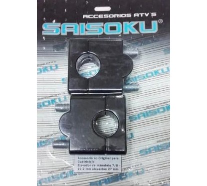 ADAPTADOR ELEVA 25mm MANUBRIO 28.6mm NEGRO