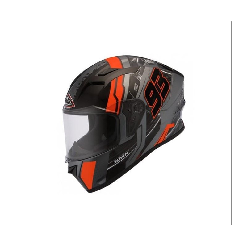 CASCO STELLAR SWANK GRIS- NARANJA- NEGRO SMK "L"
