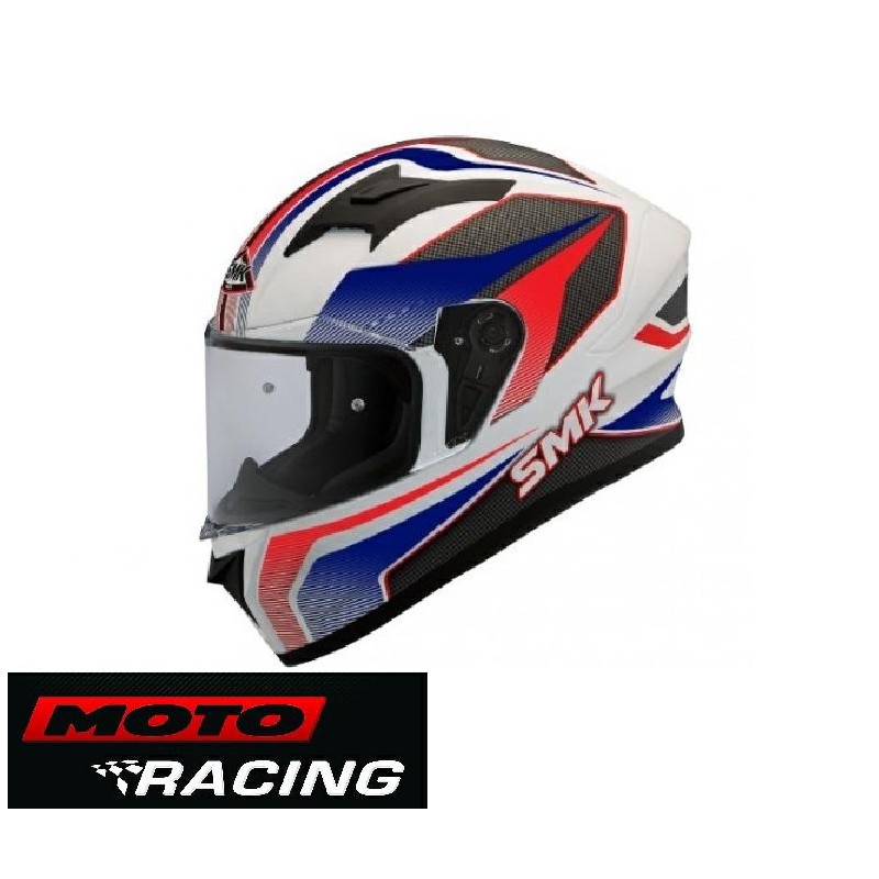 CASCO STELLAR DYNAMO BLANCO-AZUL-ROJO-NEGRO S/VISOR SMK "XL"