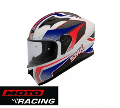 CASCO STELLAR DYNAMO BLANCO-AZUL-ROJO-NEGRO S/VISOR SMK "XL"