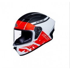 CASCO STELLAR SQUAD BLANCO / ROJO / NEGRO SMK "L"