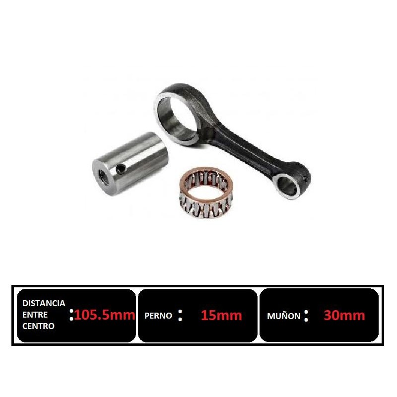 BIELA HONDA 125 TODAY- TITAN 99- 01-  XLR (STD)